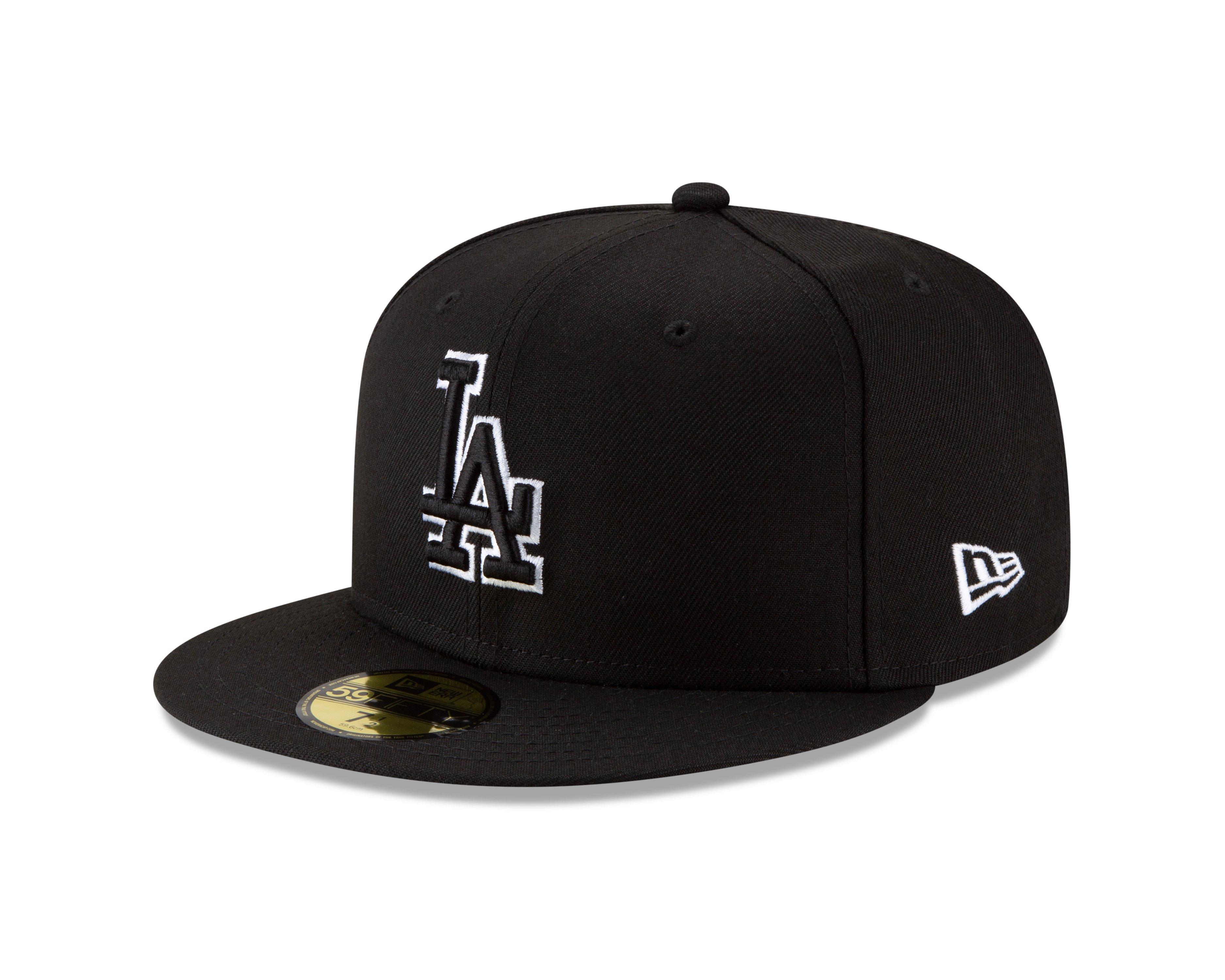 New Era Los Angeles Dodgers 59FIFTY Fresh Pack Fitted Hat-Black/White - BLACK/WHITE